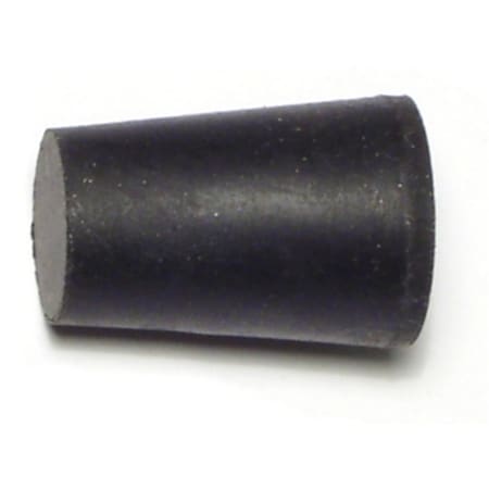 Midwest Fastener 1/2" x 11/16" x 1" #0 Black Rubber Stoppers 8PK 65863
